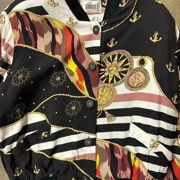 Vintage Sailor All Over Print Light Jacket Medium - Picture 5 of 5